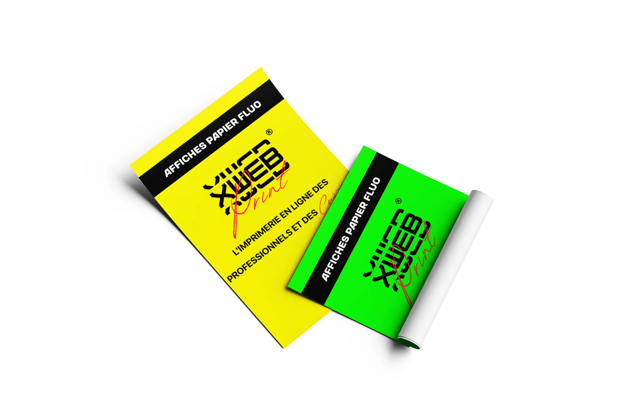 Affiches papier fluo