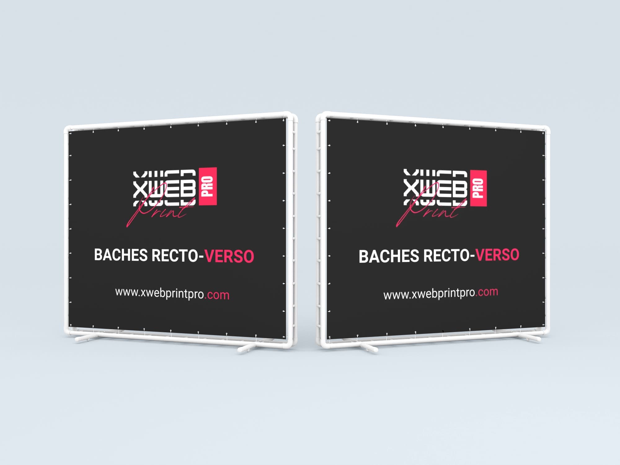 Bâches sur mesure, recto-verso