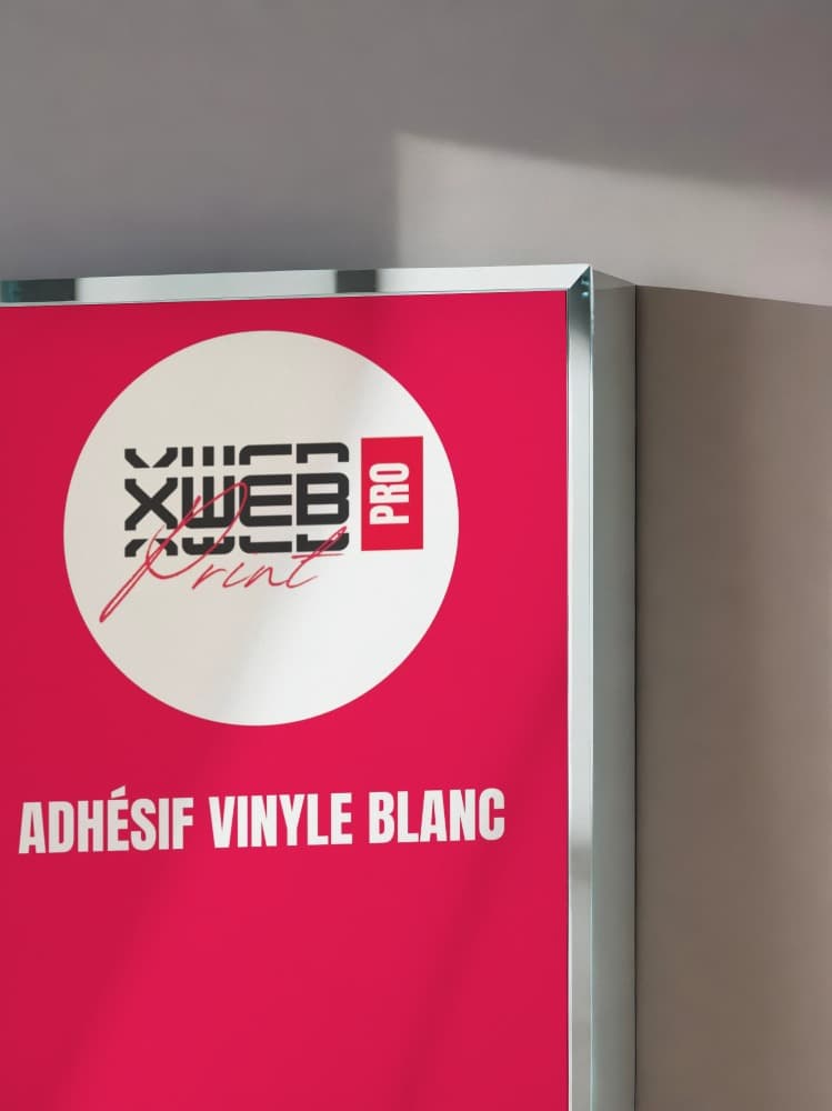 Adhésif vinyle blanc